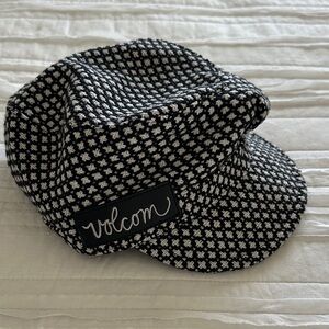 Volcom Checkered Black and White Hat